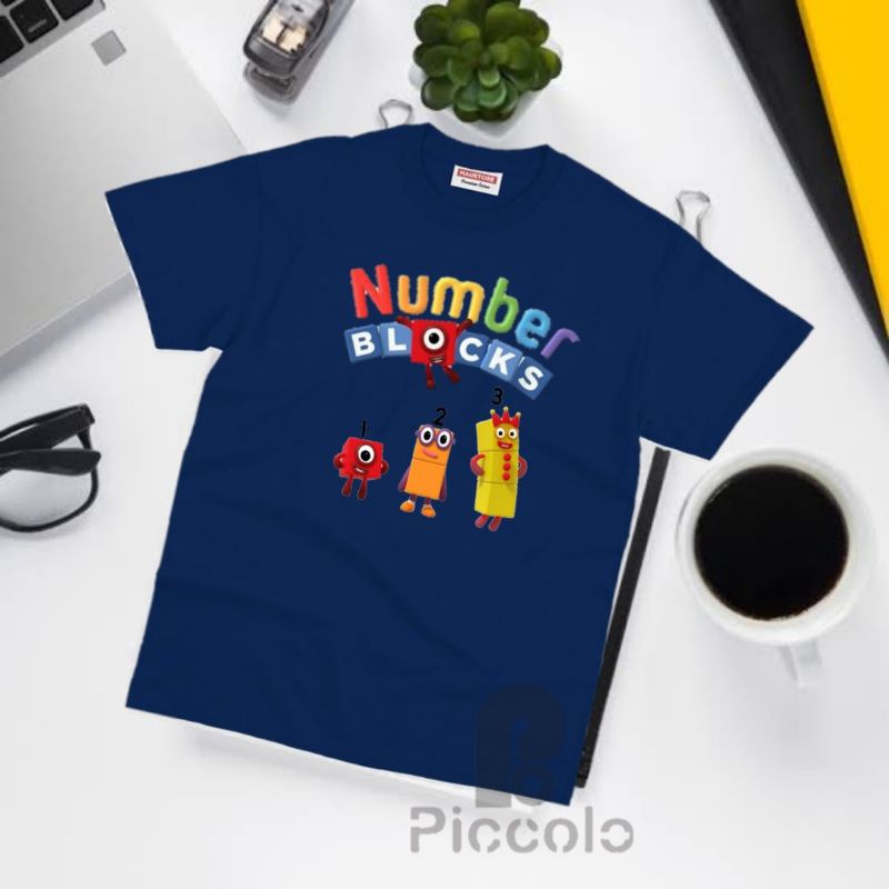 BAJU KAOS ANAK NUMBER BLOCKS NUMBER BLOCK LENGAN PENDEK