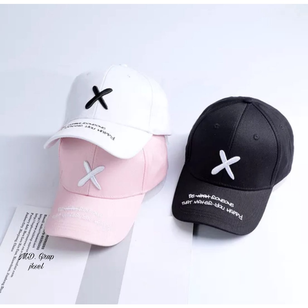 Topi Baseball Import X Sport Korea Topi Baseball Pria/Wanita X HATTERBARU