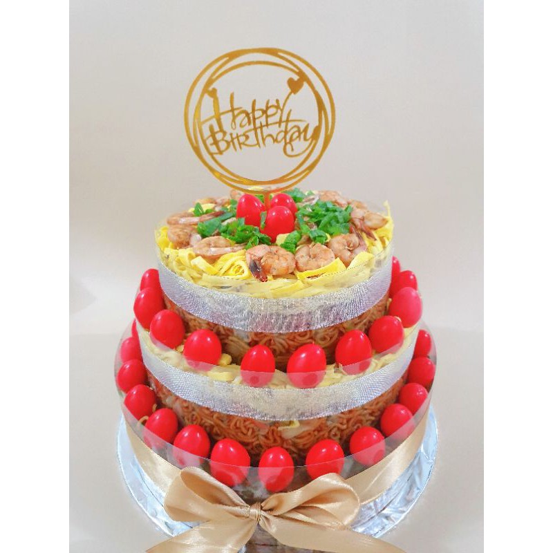 

Noodle Cake / Kue Mie 3 Layer ( 3 Susun )