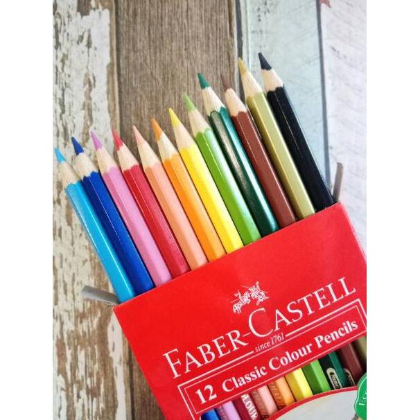

Star Seller..!! ↲ Pensil Warna Faber Castell 12w classic Panjang ご Star Seller..!!