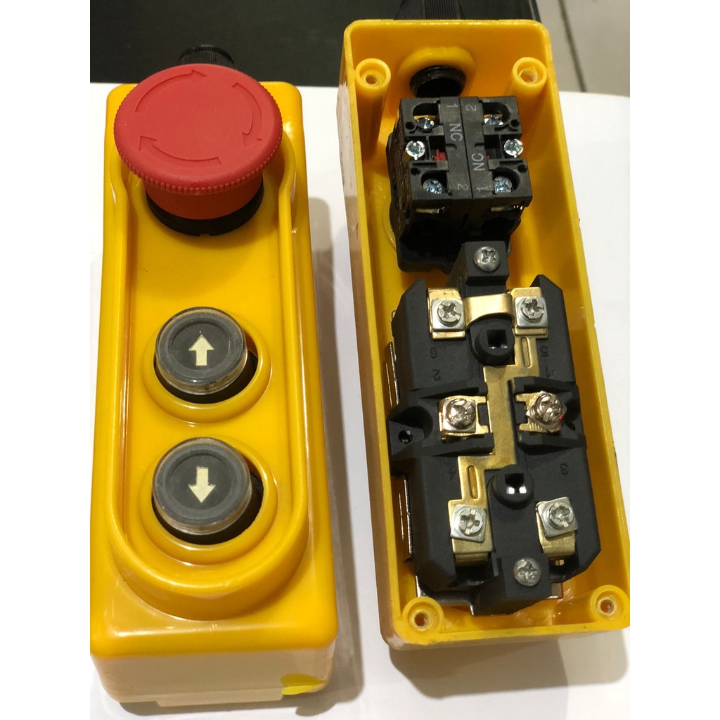 On-Off Push Button Remote control Emergency stop mini hoist PA1000 2 tombol