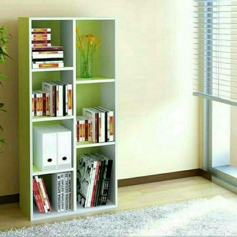 rak buku / lemari buku minimalis / rak sepatu  ( RAKITAN)