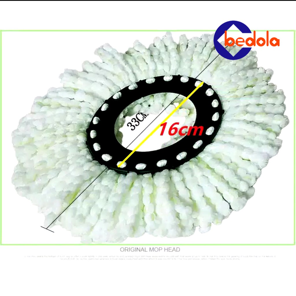 Bedola Refill kain spin mop kain lap pel diameter 16 cm