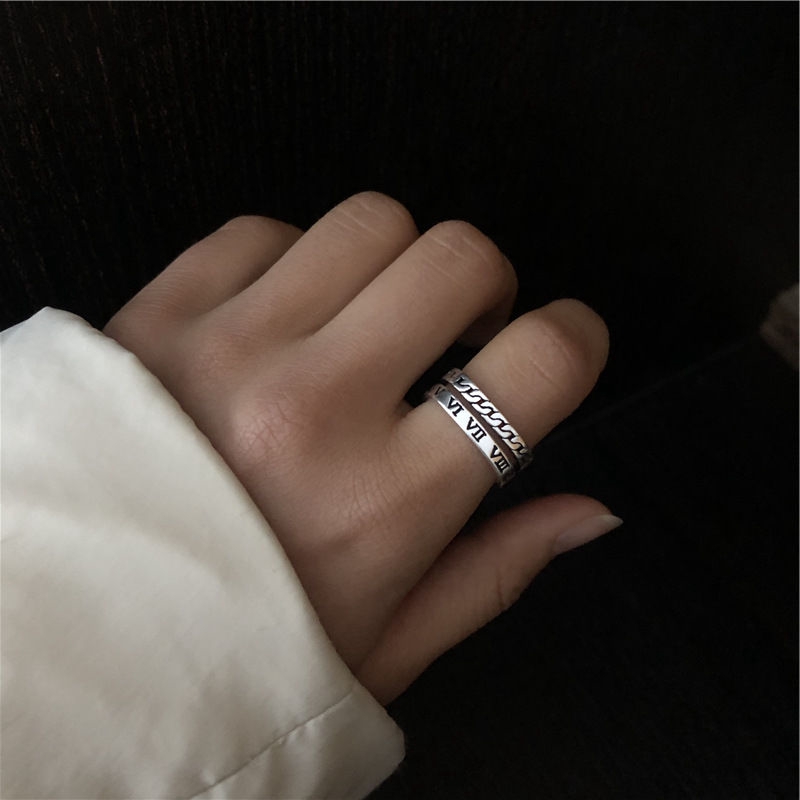 Ring Korean Version Retro Personality Trendy Square Index Finger Joint Ring