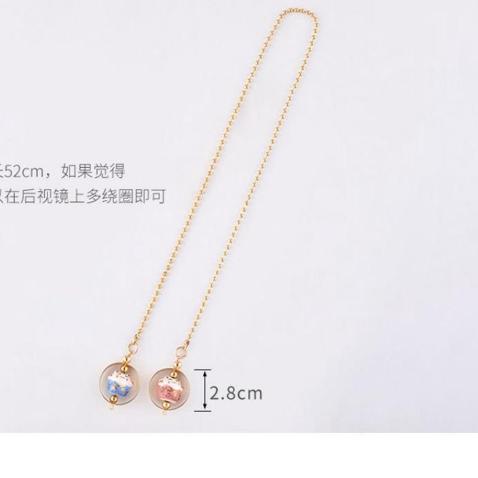 ダ Car Pendant Lucky Cat / Gantungan Spion Kaca Mobil Kucing Hoki 招财猫 挂件 Kekinian