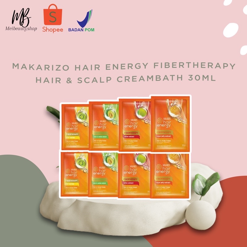 Makarizo Hair Energy Fibertherapy Hair &amp; Scalp Creambath 30ml / 60ml