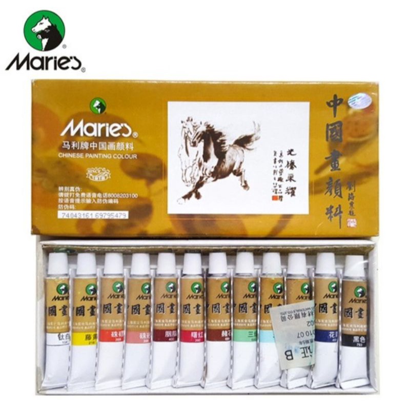 

MARIES CHINESE PAINTING COLOR SET 12 x 12ml (E1302)