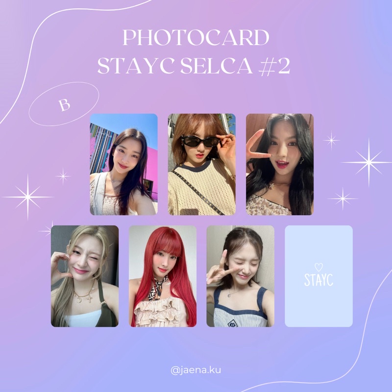 [STAYC] PHOTOCARD SELCA #2 STAYC ‼️BACA DESKRIPSI‼️