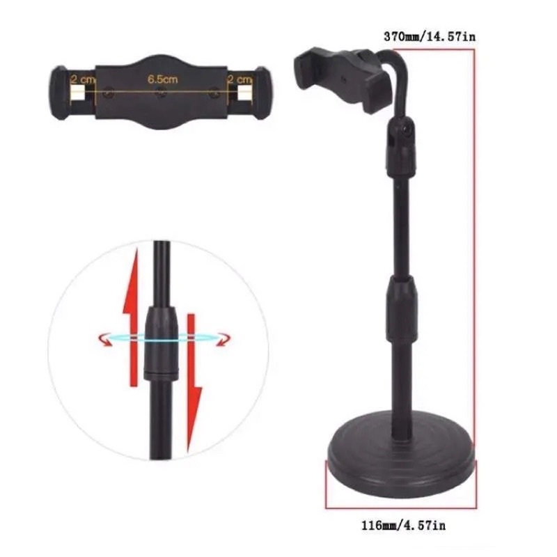 [AK ACC] PHONE HOLDER STANDING MEJA HD25 / HOLDER TATAKAN HP DI MEJA UNIVERSAL FLEXIBEL 360Derajat