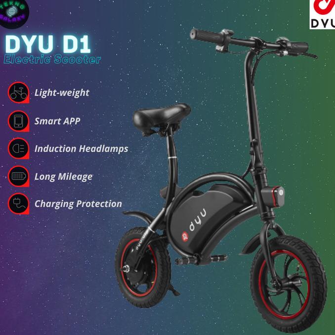 DYU D1 Electric Scooter Bike Foldable Sepeda Skuter Listrik Lipat