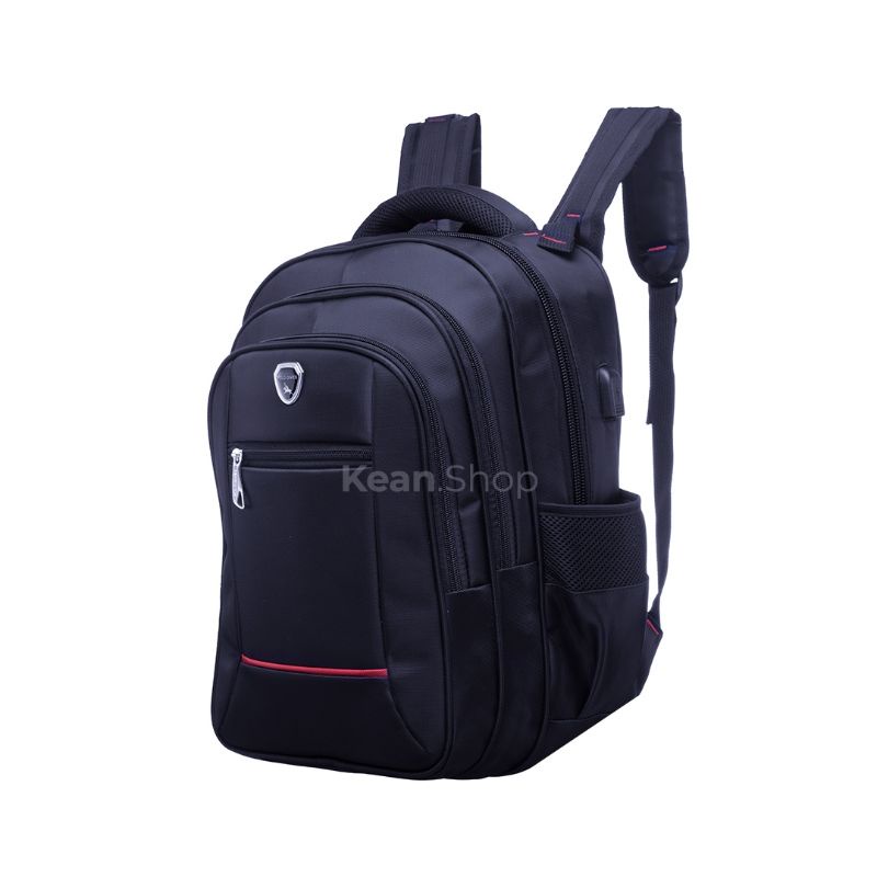 POLO GIVES 16 Inch Tas Ransel Kerja Tas sekolah Kunci Usb Port POLO Original Import + Raincover