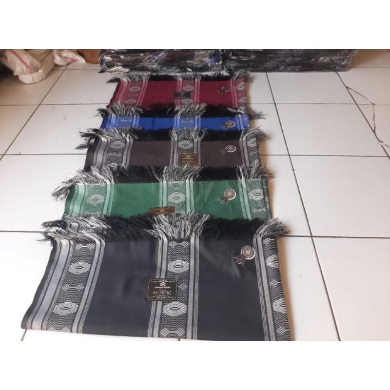 sorban tenun panjang motif songket