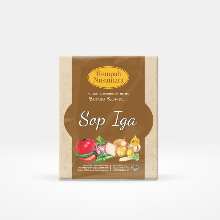 

Instan-Masak-Bumbu- Rempah Nusantara Bumbu Sop Iga 60 Gram 1 Pack ( 6 Pcs ) -Bumbu-Masak-Instan.