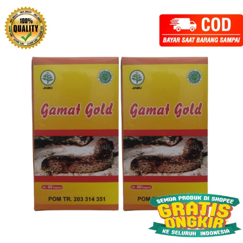 KAPSUL GAMAT HERBAL GAMAT EMAS / TRIPANG GOLD 100% ORIGINAL