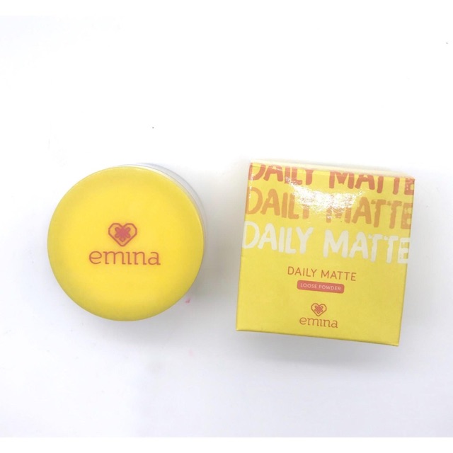 `ღ´ PHINKL `ღ´ ╰☆☆ 𝔢мιℕά ☆☆╮ Emina daily mattee bedak tabur loose powder lembut anti wajah berminyak jerawat