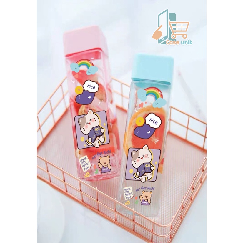 RT107 BOTOL MINUM TUMBLER KARAKTER STICKER PRINTING 2D 500ML CS4129