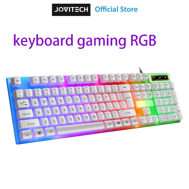 【COD】Jovitech Keyboard Dan Mouse LED Keyboard PC Komputer LDKAI 832 Gaming Dengan Kabel - G14