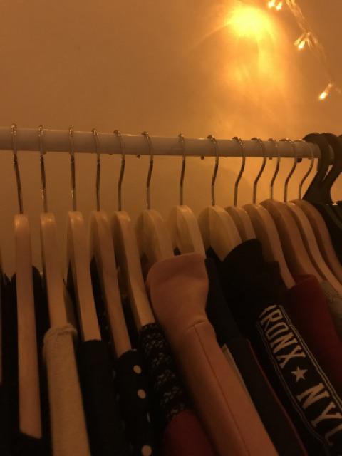 Gantungan Hopa Clothes Hanger  Isi 5 Pcs Gantungan Baju Kayu (hhl-128) Terlaris