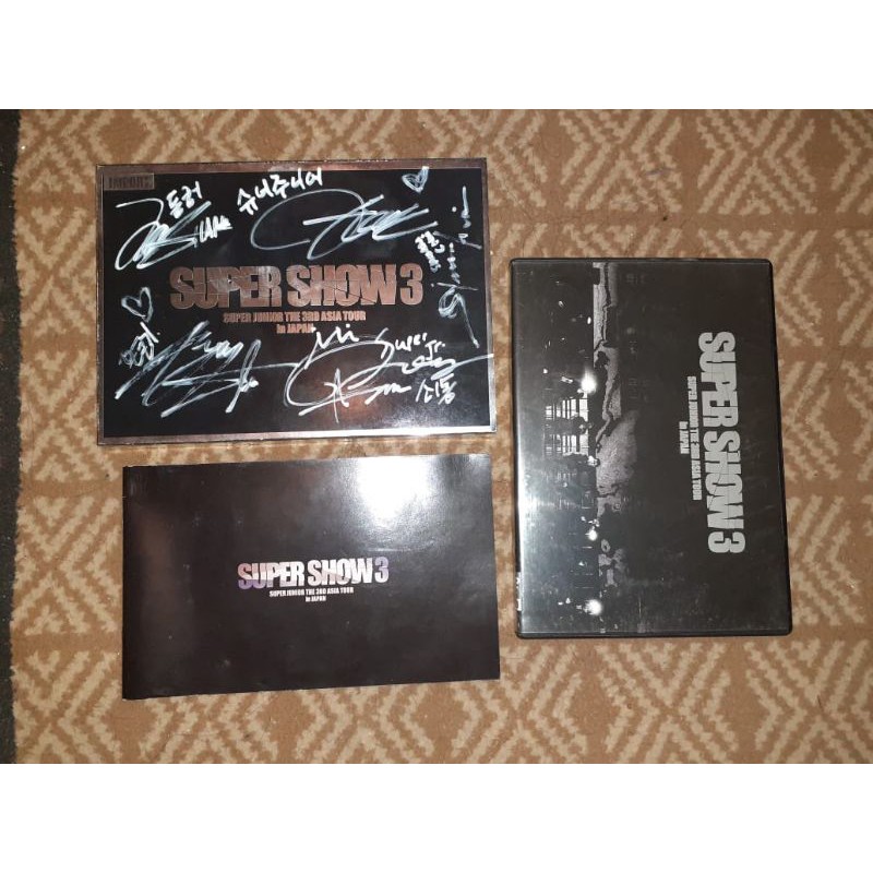 Super Junior DVD Super Show 3 in Japan real Signed Donghae Eunhyuk Siwon Heechul Kyuhyun