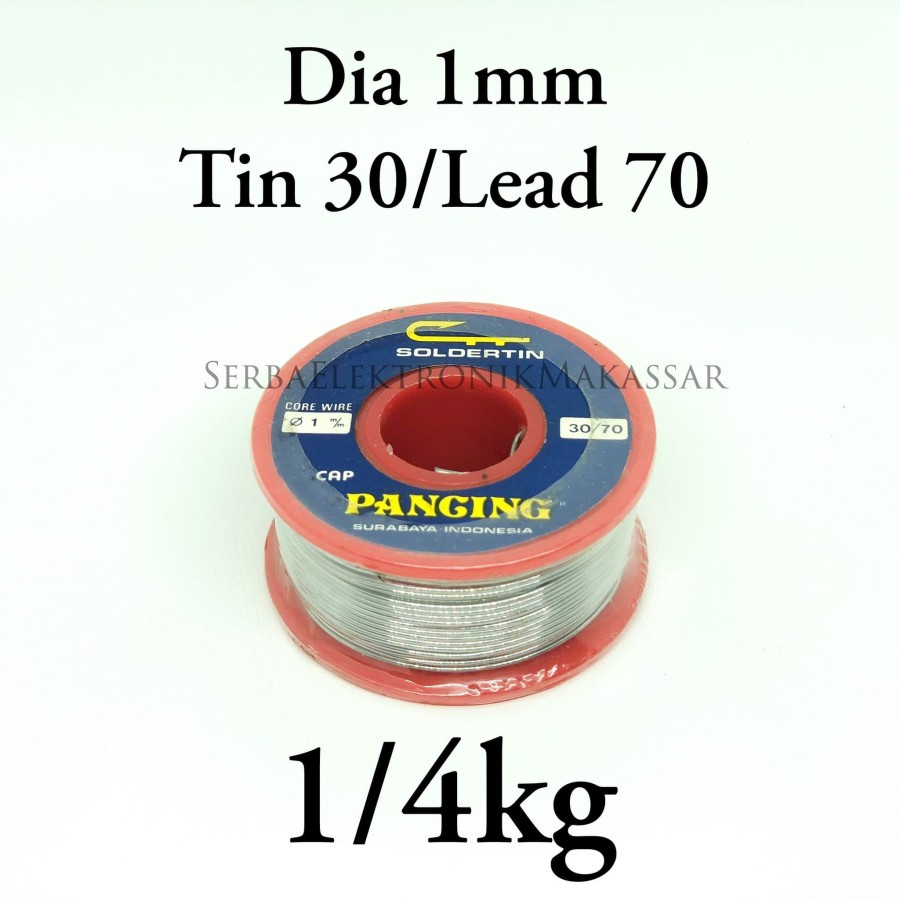 Timah Solder Cap Pancing Diameter 1mm 30/70 1/4kg (250gr)