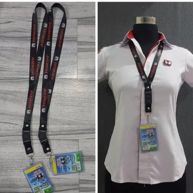 

promo!! tali lanyard id card name tag honda seragam sales honda terbaru