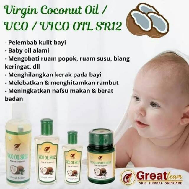 Vico Oil Sr12 Baby Oil Pelembab Kulit Bayi Mencegah Ruam Popok Shopee Indonesia