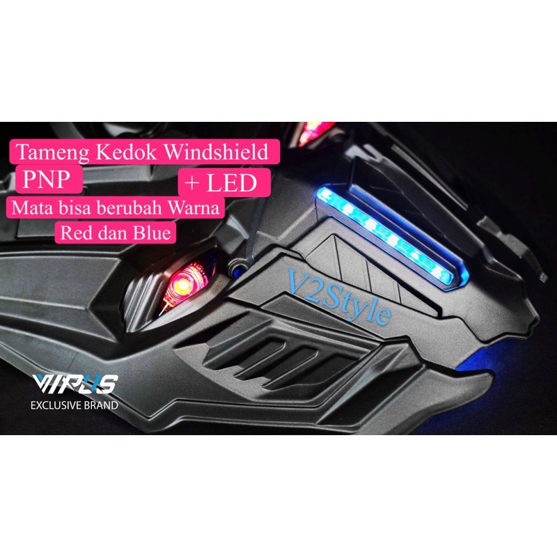 Tameng LED Windshield Kedok TRANSFORMERS OPTIMUS NEW NMAX 2020 ADV 15p TERBARU