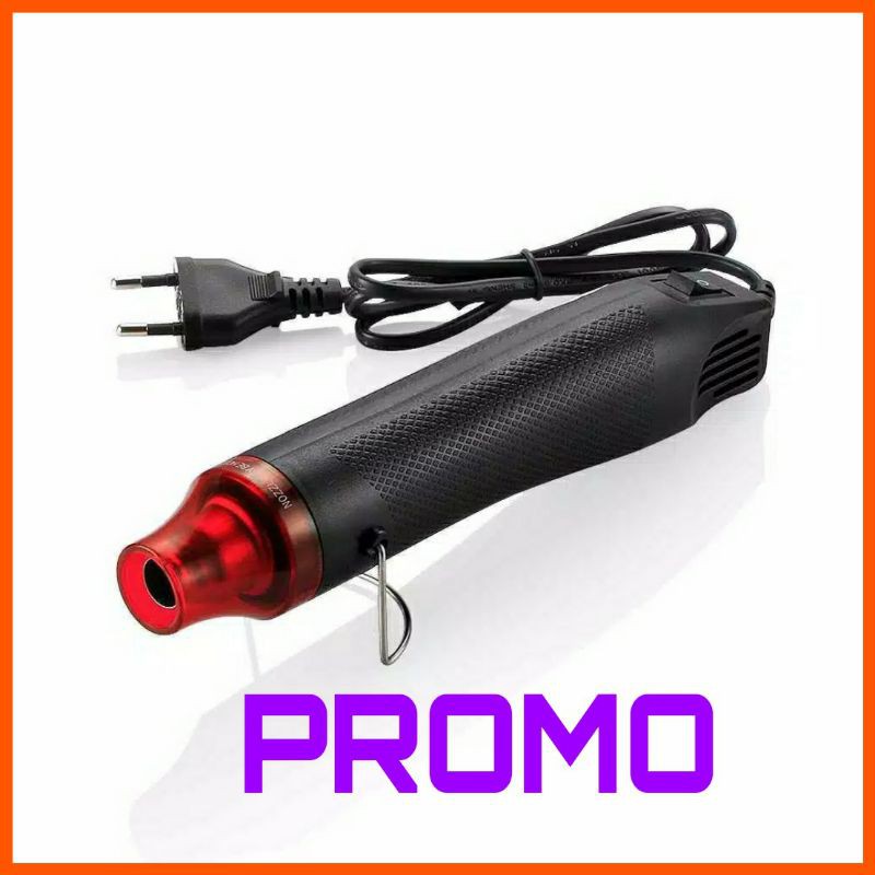 Heat Gun Blower Electric Hot Air Vinyl 220V 300W QST220 Alat Pemanas Segel Botol Plastik