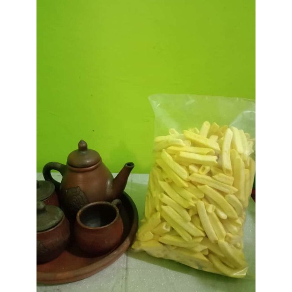 

ANEKA CAMILAN SERBA 10 RIBU/FRENCH FRIES ATAU POTATO ORI ATAU RASA JAGUNG 250 GR