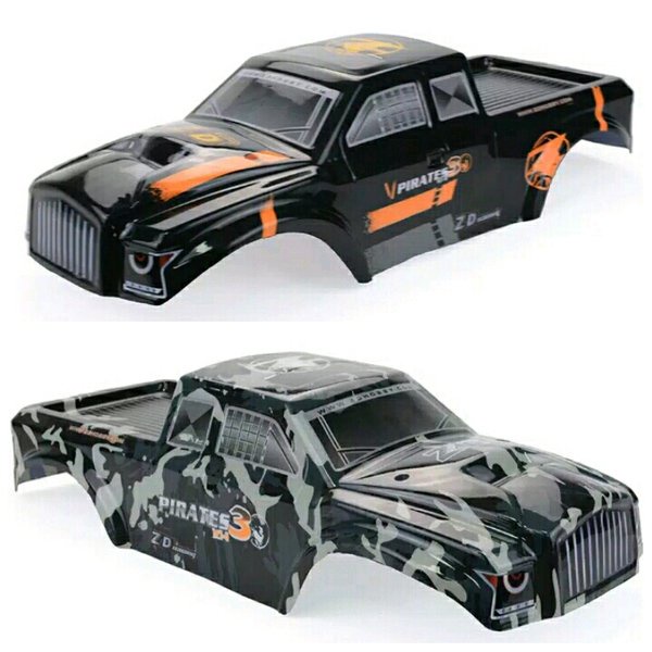 Body rc monster truck 1 per 8 hsp hobao traxxas zd racing hpi