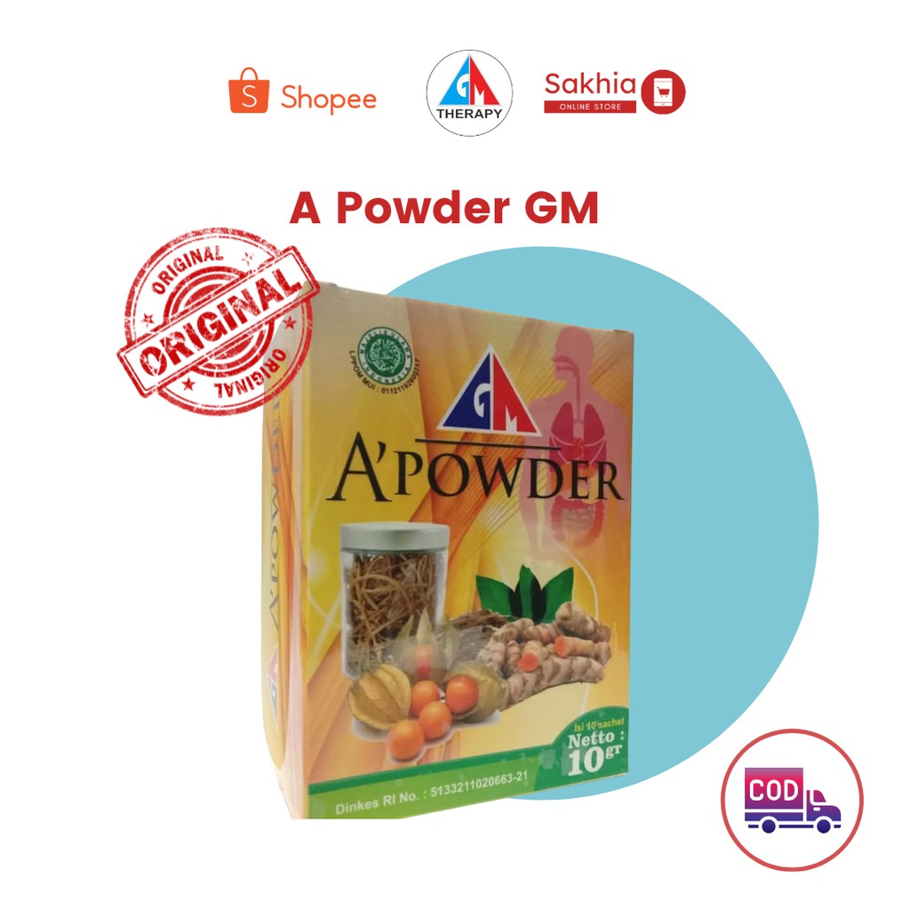 A Powder GM Herbal Gusmus Terapi Asli - meredakan batuk dan gangguan pernafasan