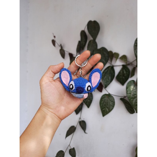 Boneka Rajut Stitch / Gantungan Kunci Rajut Stitch