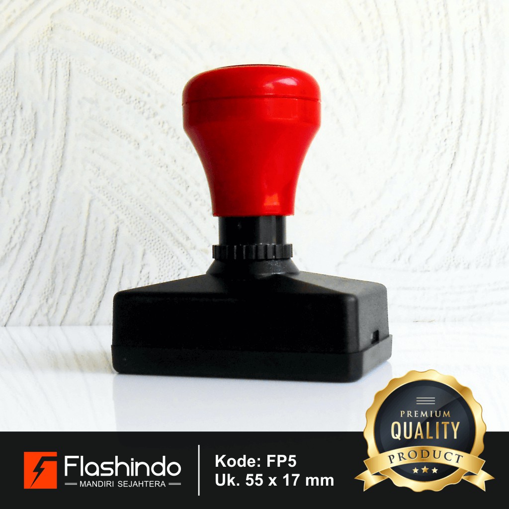 

Flashindo Stempel Warna Persegi Panjang | Ukuran 55 x 17 mm | Produksi Stempel Flash Proses Cepat