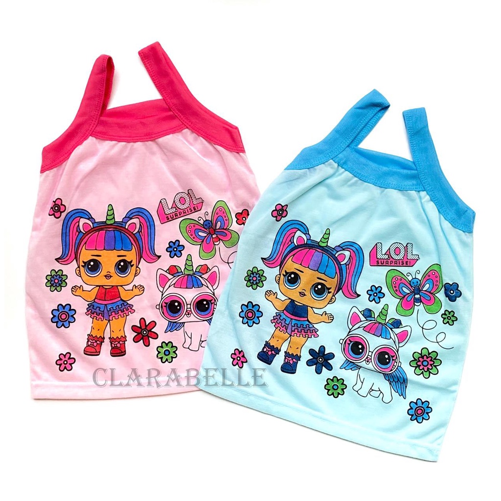 Singlet Kaos Anak Kartun Karakter Motif Lucu LOL  Usia 3-7 Tahun