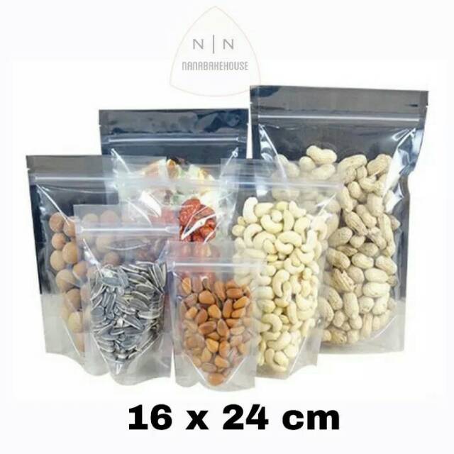 plastik standing pouch aluminium foil / kemasan makanan / kemasan snack banyak ukuran