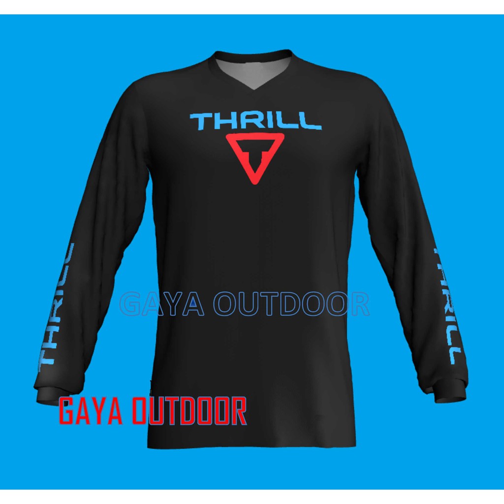 Jersey olahraga Sepeda roadbike MTB Thrill lengan panjang