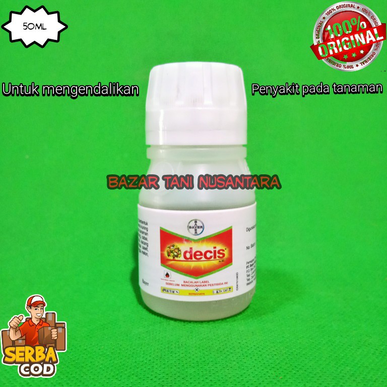 Decis 50 Ml Deltametrin Insektisida Decis Racun Serangga Semut Belalang Hama Tanaman Shopee Indonesia