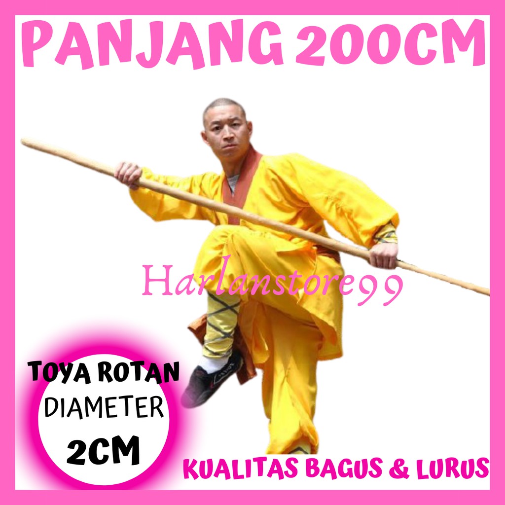 (TOYA ROTAN DIAMETER 2CM) TOYA ROTAN - STIK ROTAN - TOYA PENCAK SILAT - TONGKAT ROTAN - TOYA WUSHU