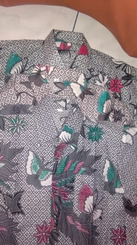 Batik Couple Keluarga Sania Ruffle Ori Ndoro Jowi Dnt Cendrawasih Kupu