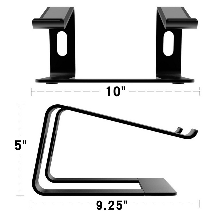 Rak Penyimpanan Notebook macbook Bahan Aluminum Alloy
