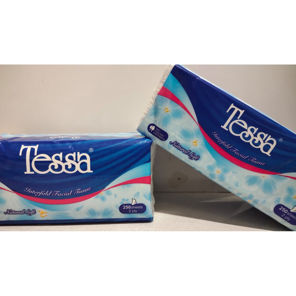 Vinztstore -  Tisue Tessa 250 Sheet / Tissue Facial /Tisu 2 ply Tisue Toilet Tissue Wajah