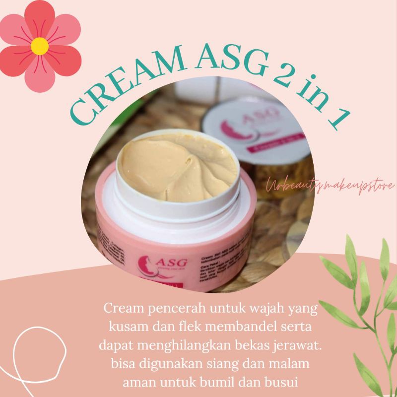 CREAM ASG GLOW 2In1 BPOM