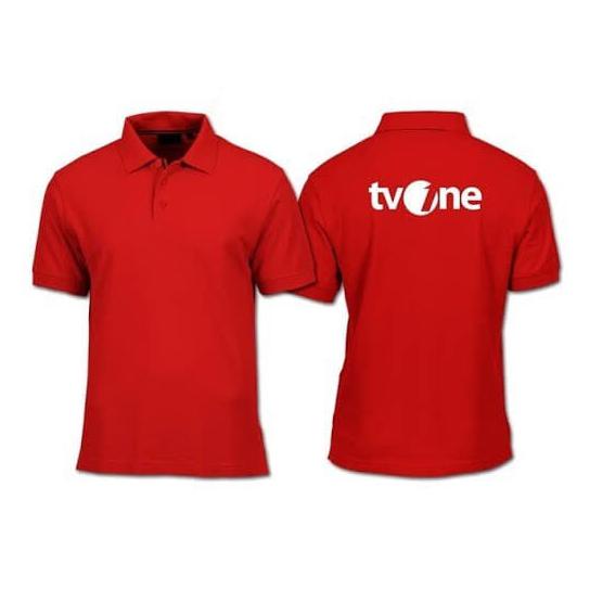 KAOS POLO SHIRT BAJU KERAH DISTRO TVONE TV ONE POLOS CUSTOM INDONESIA RESMI