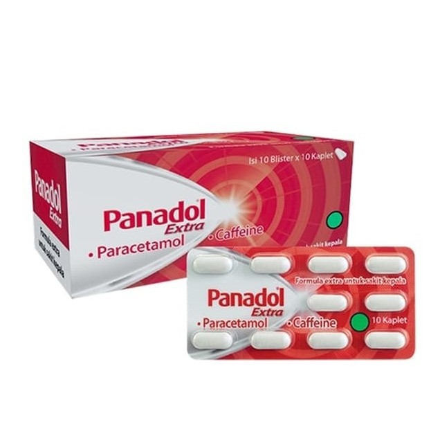 Panadol Extra Tab 100s Merah Meringankan Sakit Kepala Migren Demam Pusing Dan Rasa Nyeri Shopee Indonesia