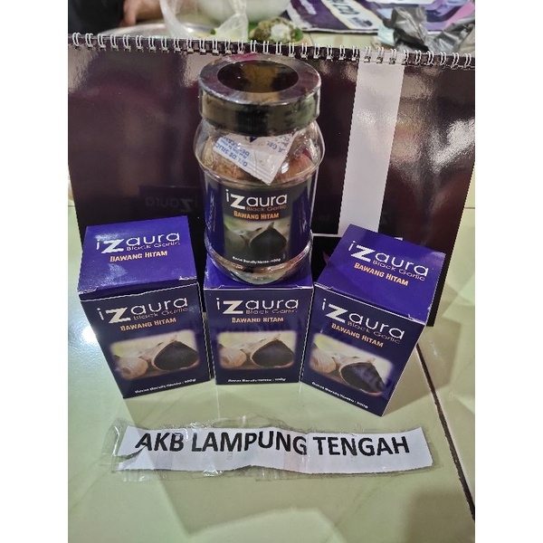 IZAURA BLACK GARLIC 100 GRAM Bawang Lanang Bawang Tunggal Bawang Hitam