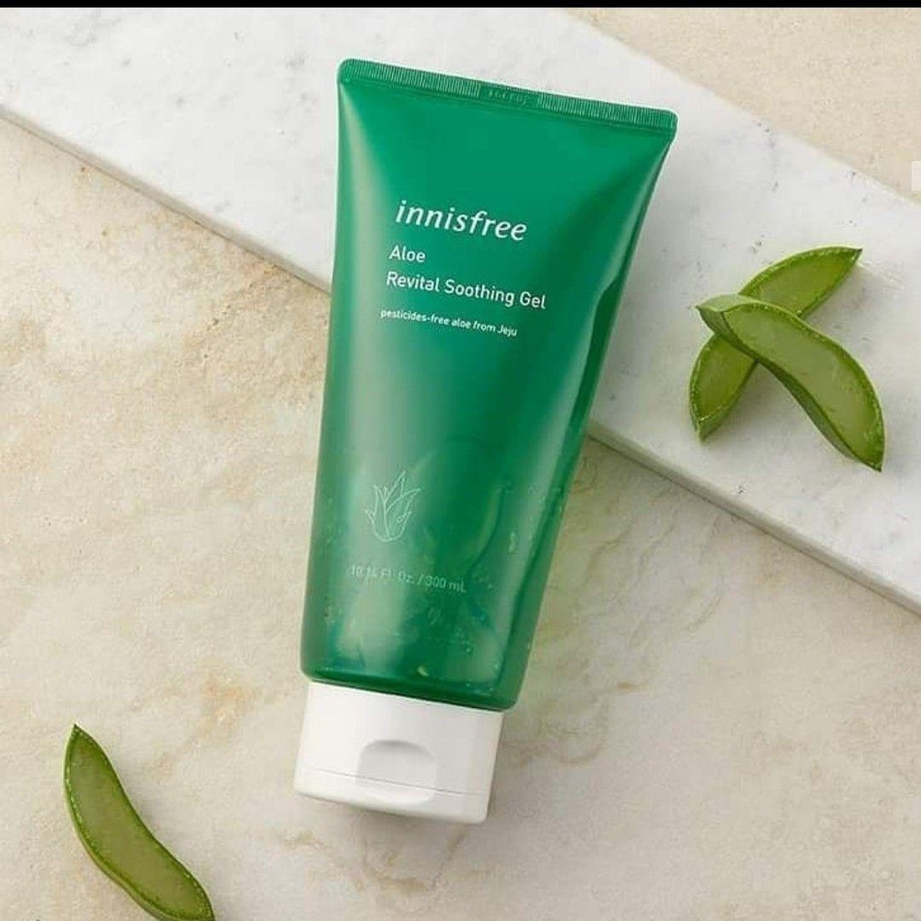 (BPOM) Innisfree Aloe Revital Soothing Gel 300 ml / 15 ml - Pelembab Untuk Wajah, Badan, Dan Rambut - Skincare Lidah Buaya Cream Ukuran Besar Kecil Travel Trial - Sooting Sothing Shoting Shooting Shoothing Shothing Soting Innisfre Inisfree Inisfre Vera