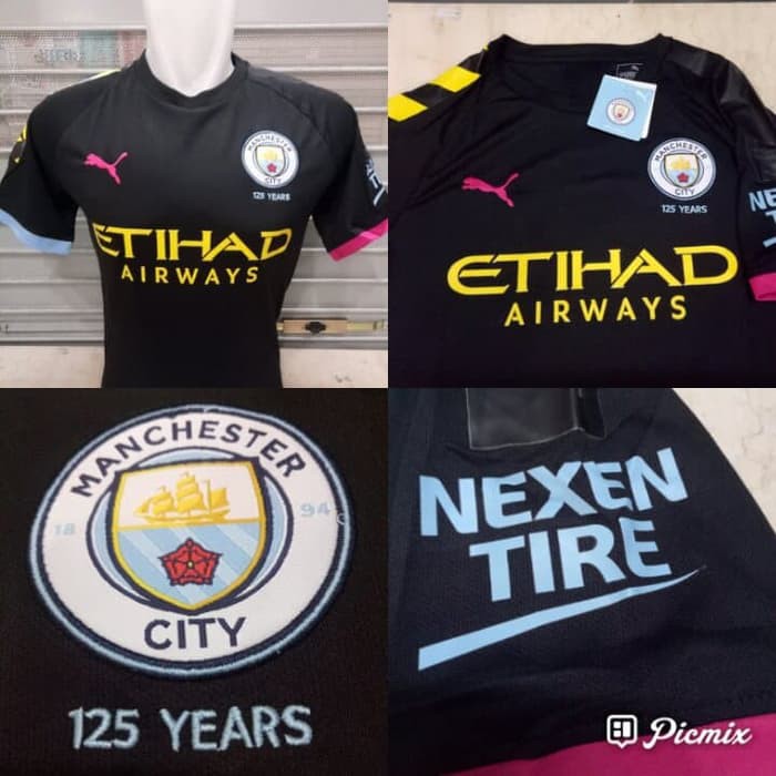 Jersey Kaos Baju  Bola  Man City Away 19 20 2021 2021 Grade 