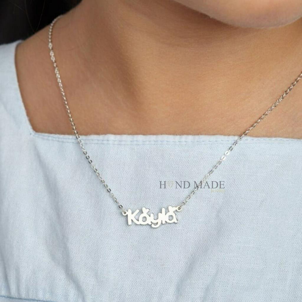 kalung nama anak perempuan kalung nama titanium anti karat kalungnama aksesoris wanita necklace titanium aksesoris fashion