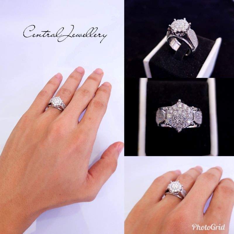 model cartier besar emas putih berlian eropa asli