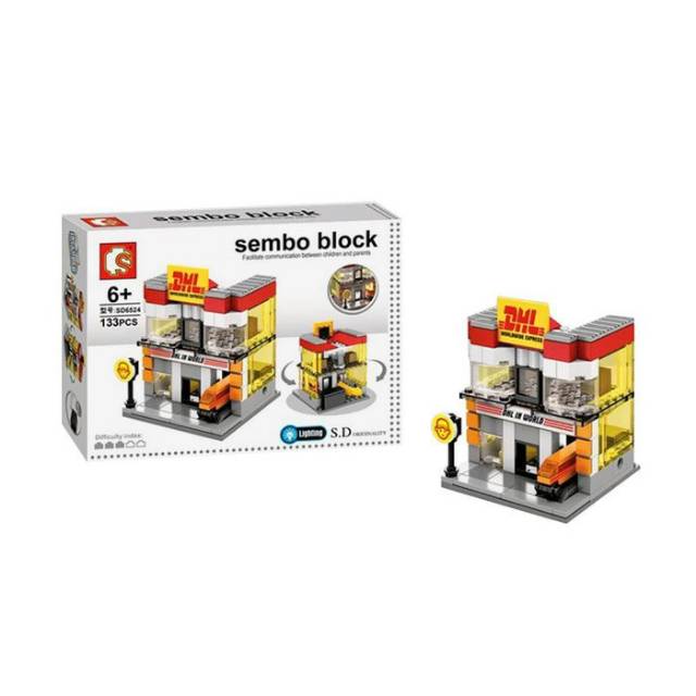 SEMBO BLOCK DHL 133PCS/ mainan anak brick hadiah kado imajinasi